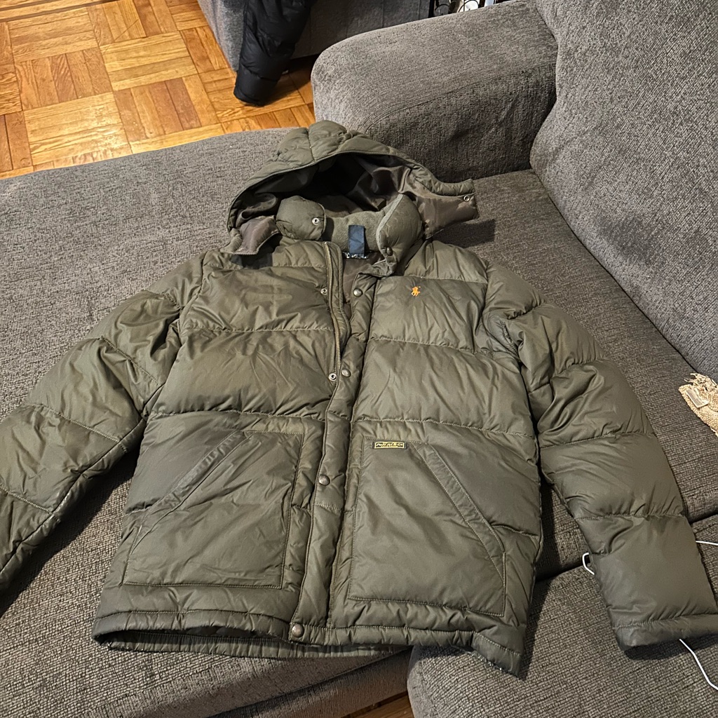 Polo By Ralph Lauren Olive Puffer Jacket